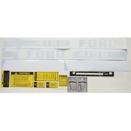 Aftermarket Complete Decal Set Fits FordNew Holland Tractor 4100 19751981 MAE30-0443